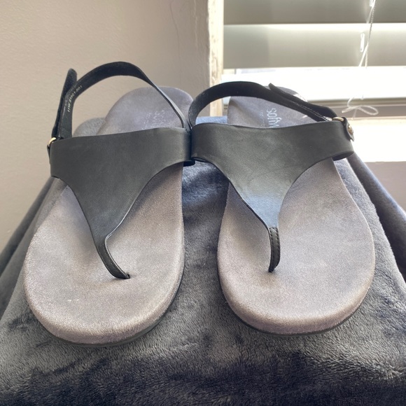 Softwalk Bolinas Leather Thong Sandals Size 11W - Picture 3 of 10